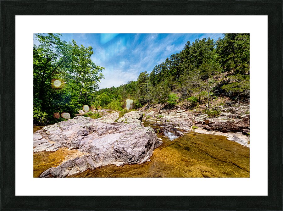 Rocky Creek And Rhyolite Rocks Picture Frame print