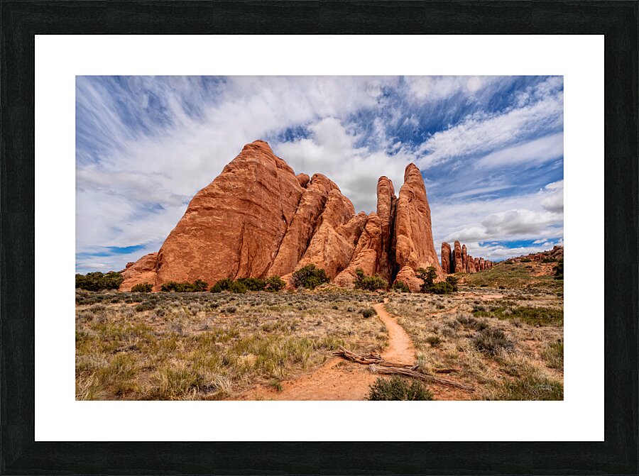 Sand Dune Arch Mountain Picture Frame print