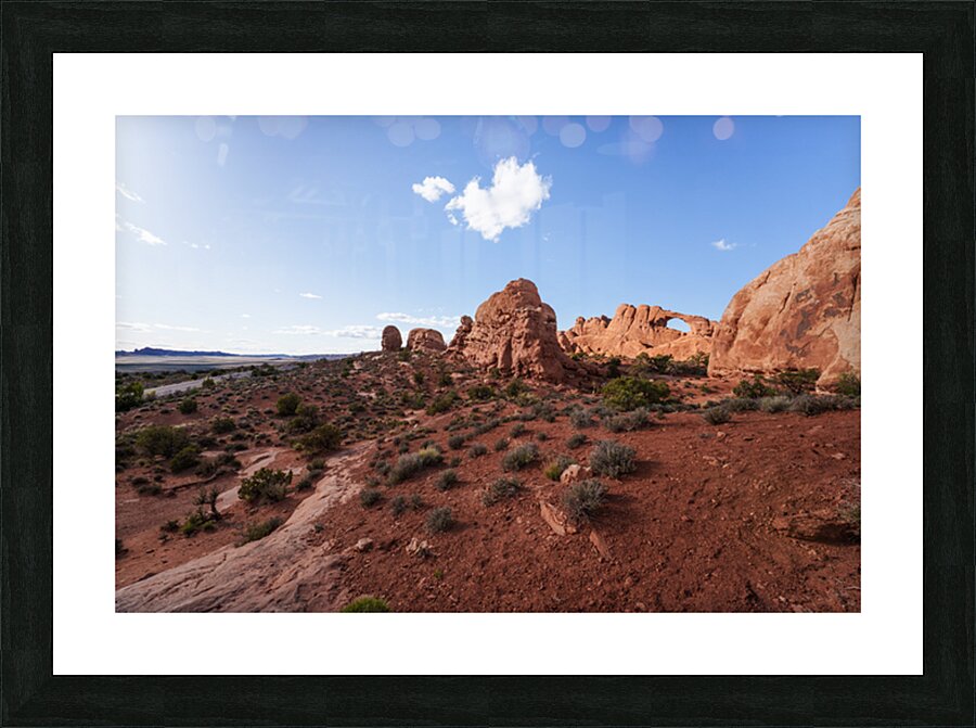 Arches Skyline Arch And Road Picture Frame print
