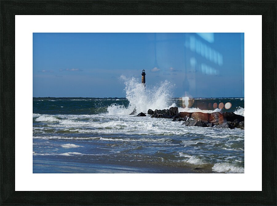 Morris Lighthouse Splash Picture Frame print
