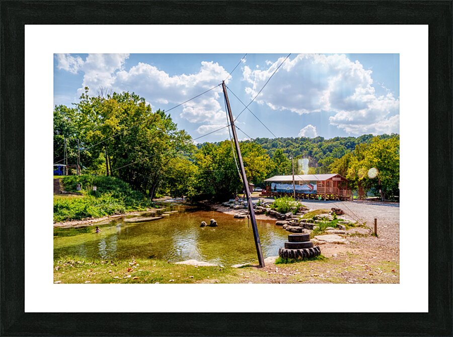 Rope Swing Big Spring Arkansas Picture Frame print