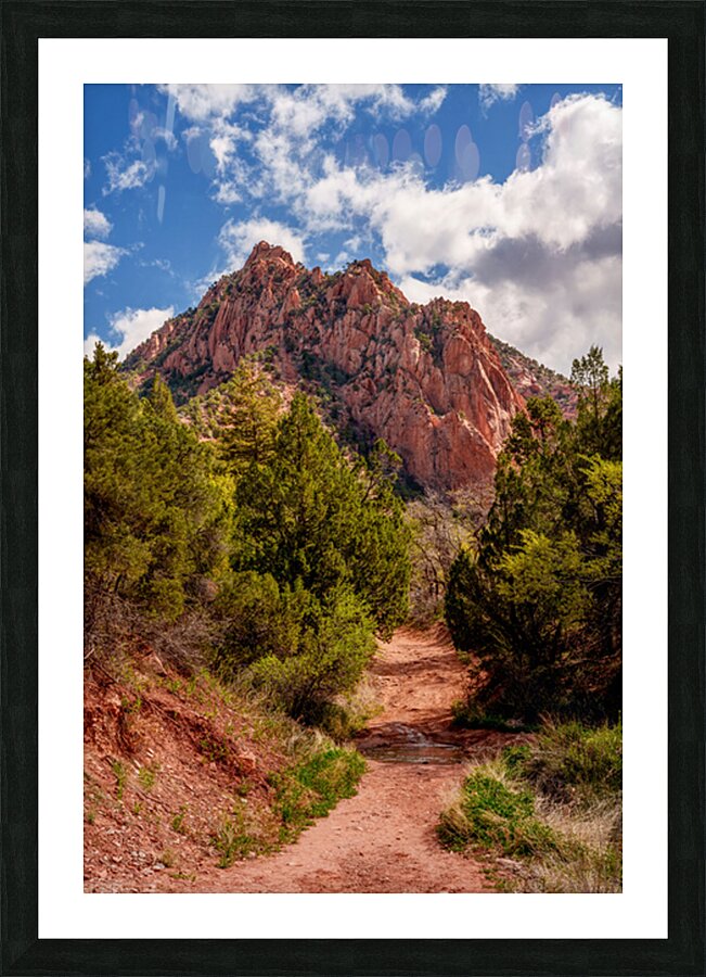Kanarra Falls Mountain View Picture Frame print