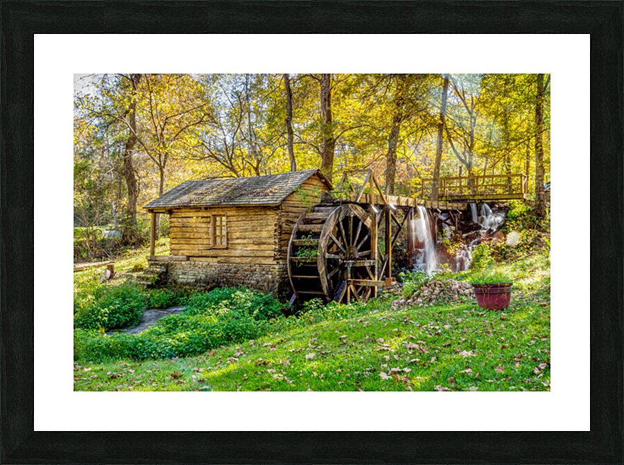 Rustic Charm Of Reeds Spring Mill Picture Frame print