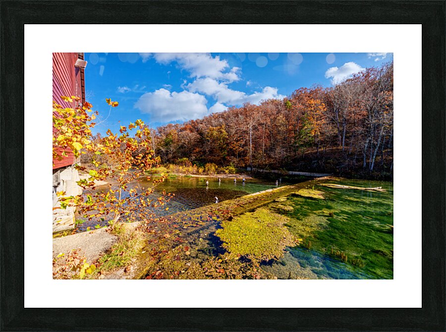 Rockbridge Mill Dam View Picture Frame print