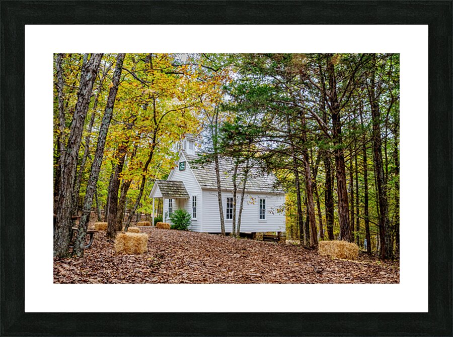 Vintage Concord One Room Schoolhouse Picture Frame print
