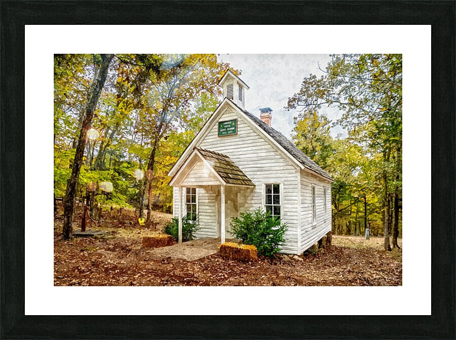 Old One Room Schoolhouse Concord Picture Frame print