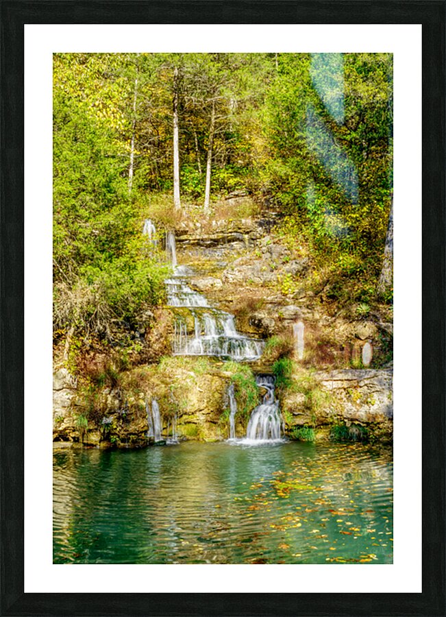 Sunlight On Thunder Falls Picture Frame print