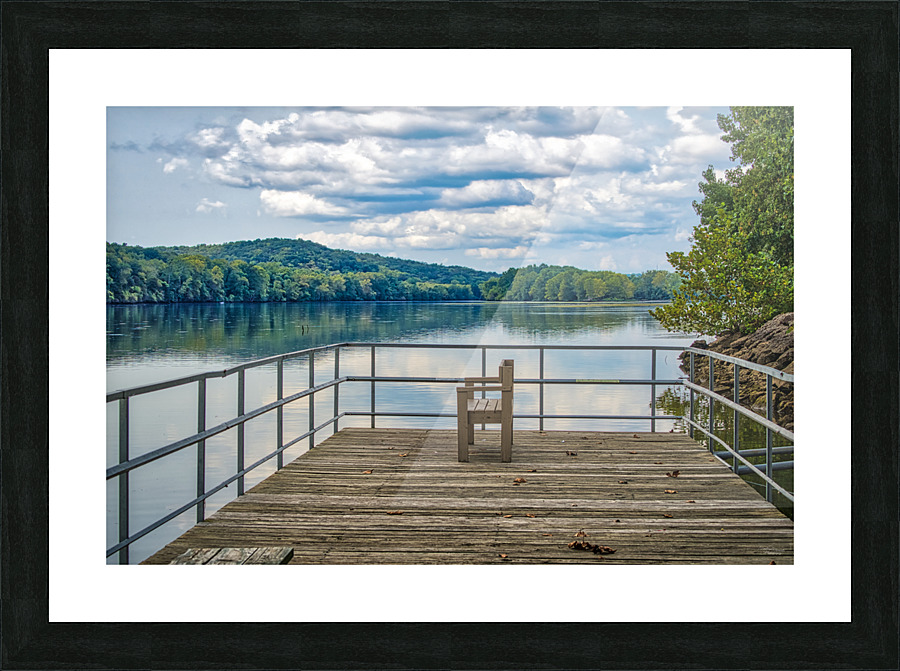 Lake Taneycomo Bench Picture Frame print