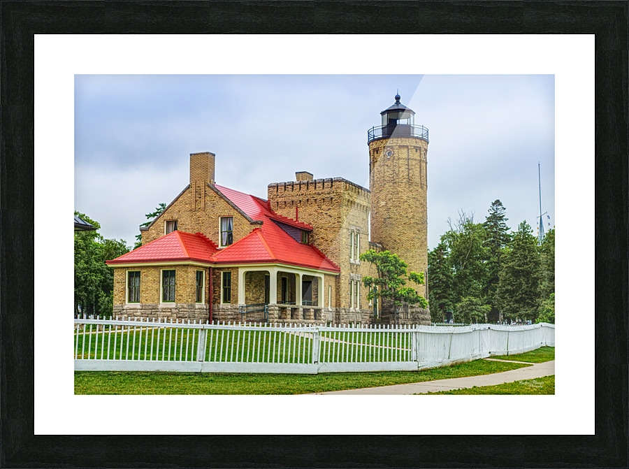 Mackinac Point Lighthouse Picture Frame print