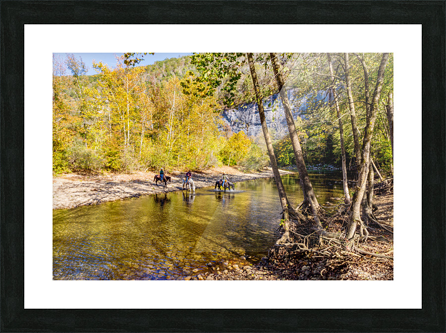 Crossing The Buffalo River Picture Frame print