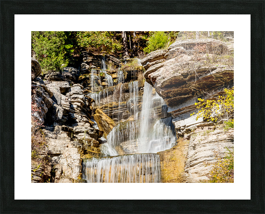 Indian Cliff Falls Top Picture Frame print