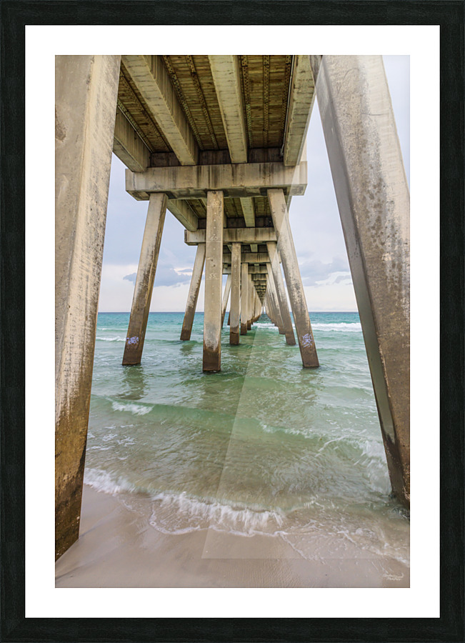 Underneath Navarre Pier Vertical Picture Frame print
