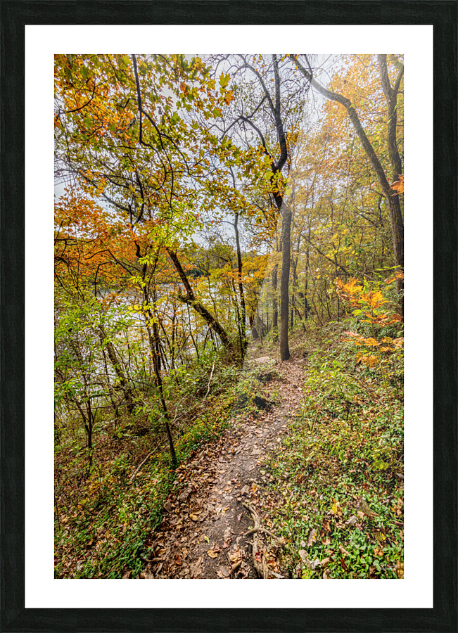 Steep Ozarks Fall Hike Picture Frame print