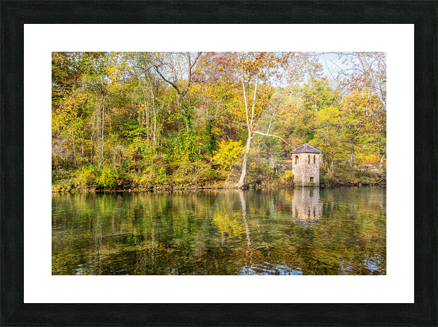 Bennett Spring Gauge House Fall Picture Frame print