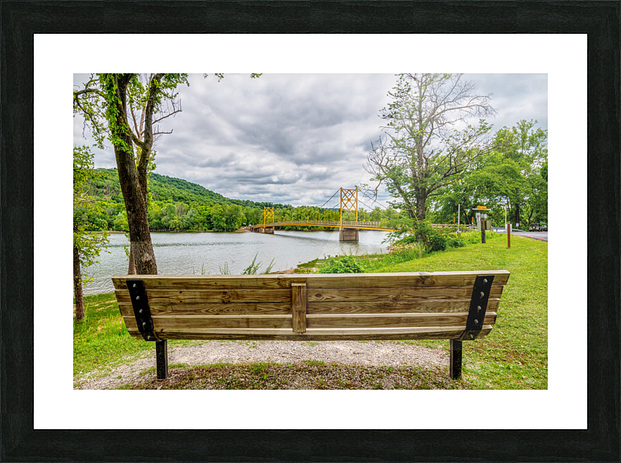 Bench View Beaver Bridge Picture Frame print
