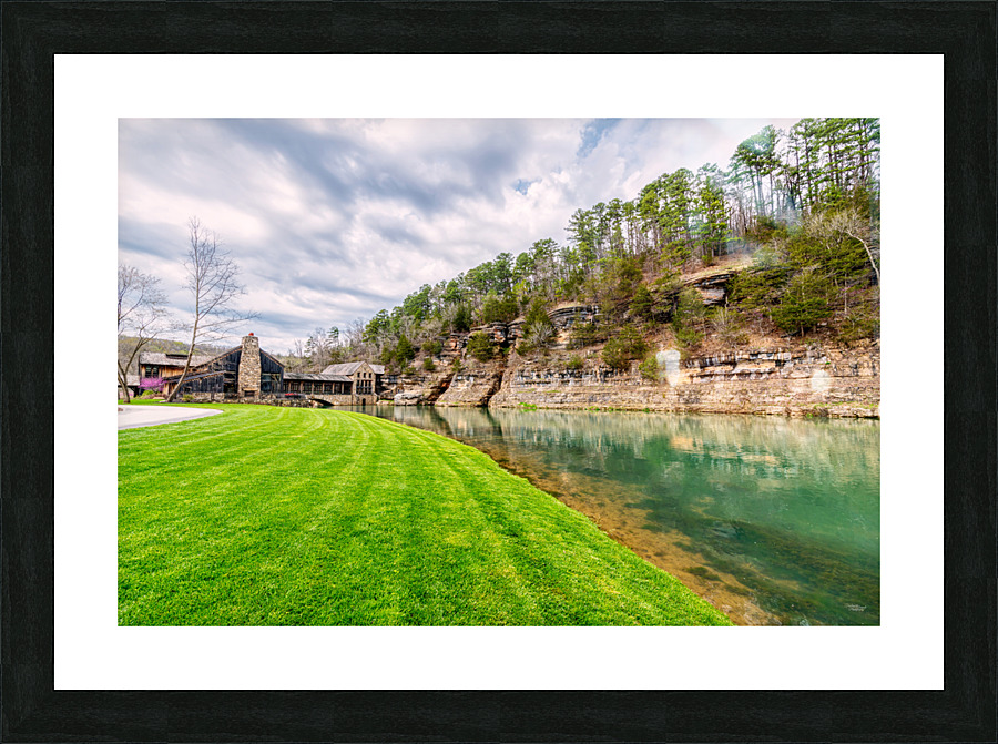 Cloudy Spring Day By The Bluff Picture Frame print