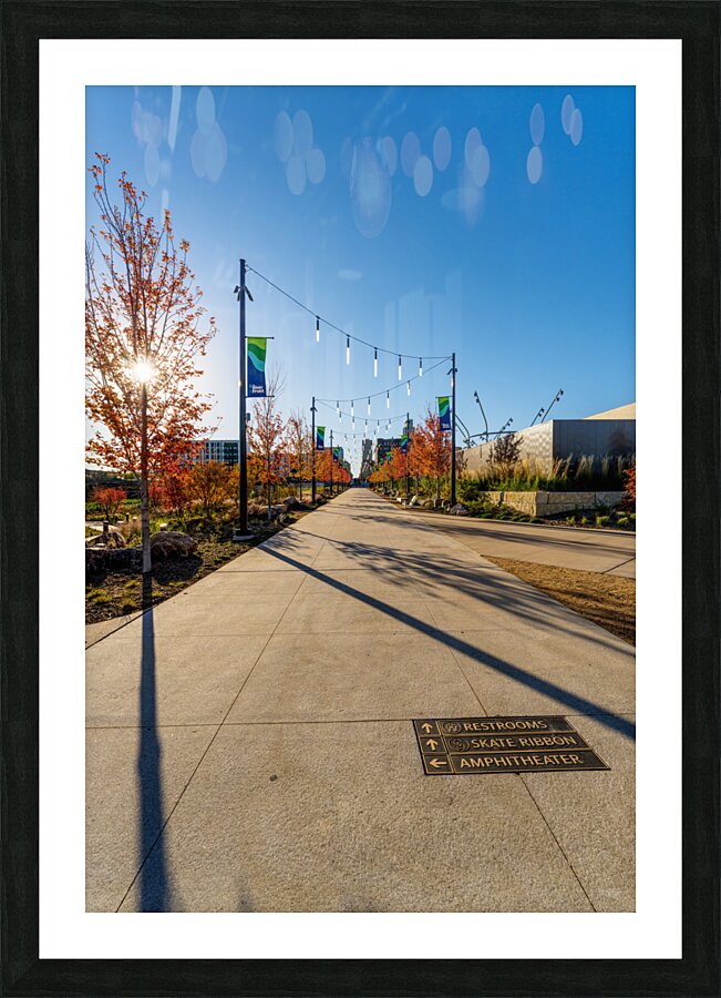 Omaha Riverfront Walkway Picture Frame print