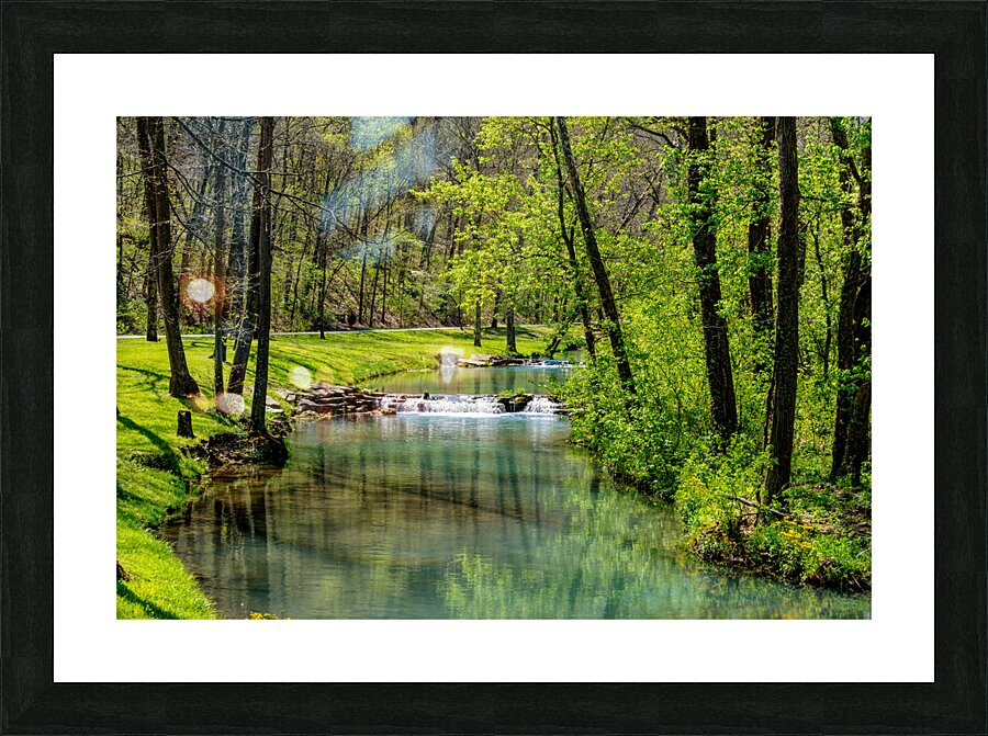 Green Spring Tranquility Picture Frame print