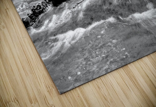 Tanyard Creek Rushing Water Grayscale Jennifer White puzzle
