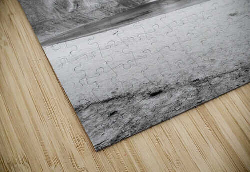 Lower Calf Creek Waterfall Grayscale Jennifer White puzzle