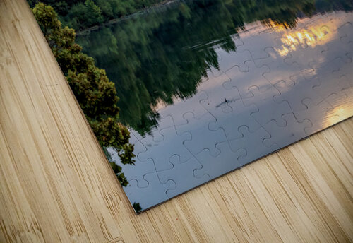 Lake Springfield Fall Morning Reflections Jennifer White puzzle