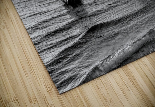 Gulf Breeze Evening Sailboat Grayscale Jennifer White puzzle