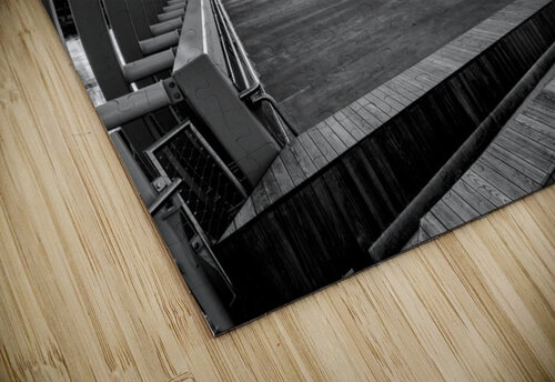 Sunrise Through The Farnam Pier Beams Grayscale Jennifer White puzzle