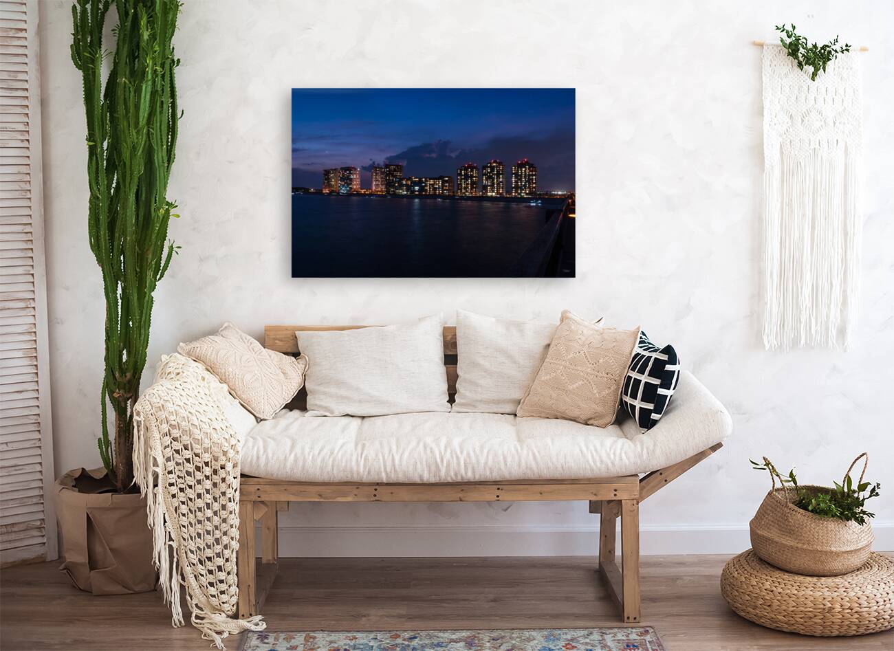 Navarre Beach Skyline Night Reproduction