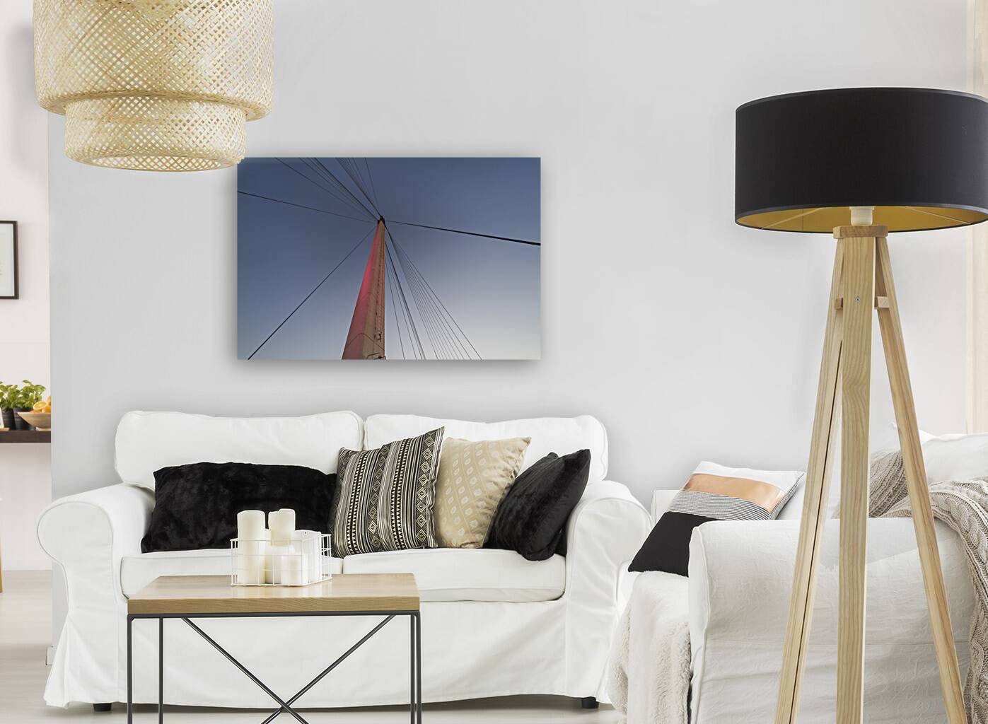 Bob Kerrey Support Beam And Cables Reproduction