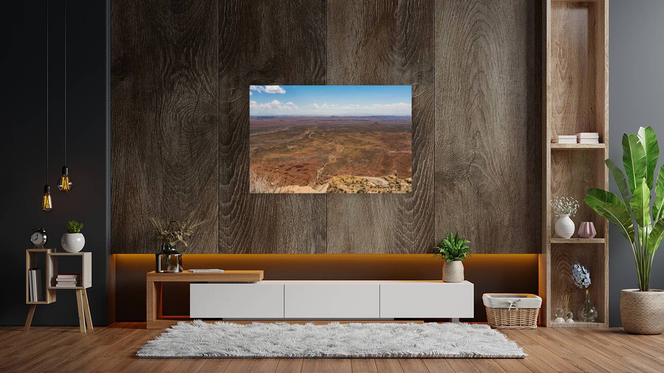 Moki Dugway Utah Top View Reproduction