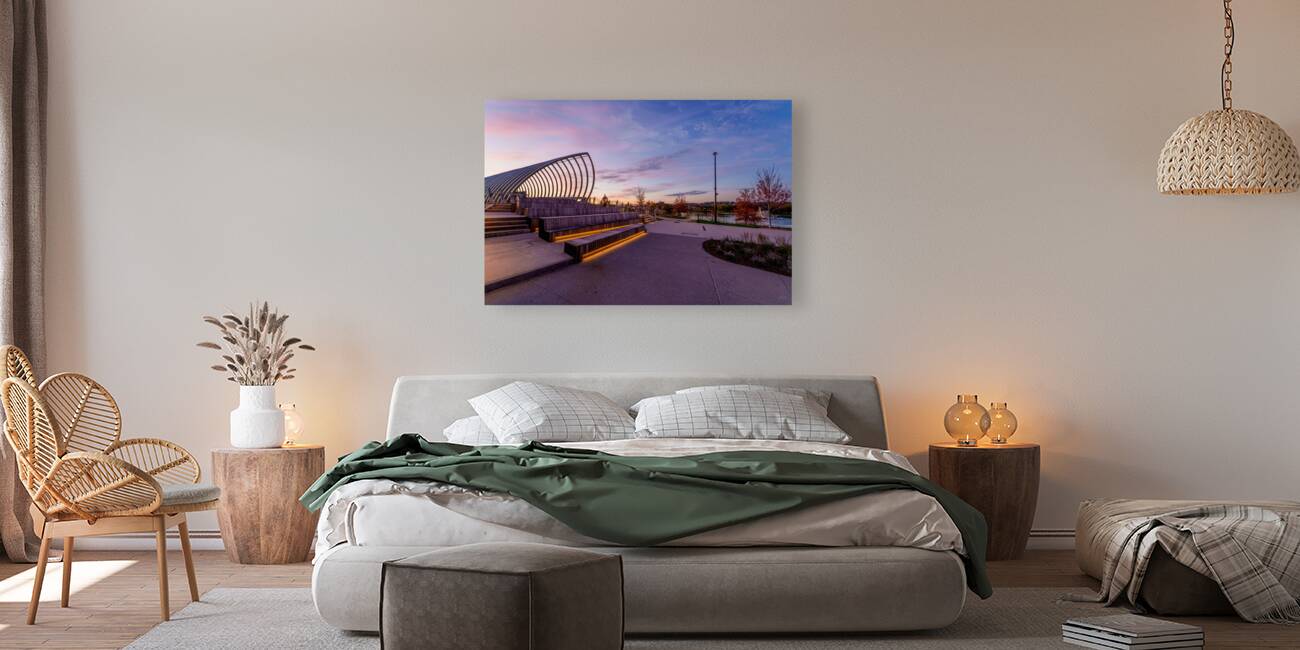 Purple Morning Omaha Riverfront Reproduction