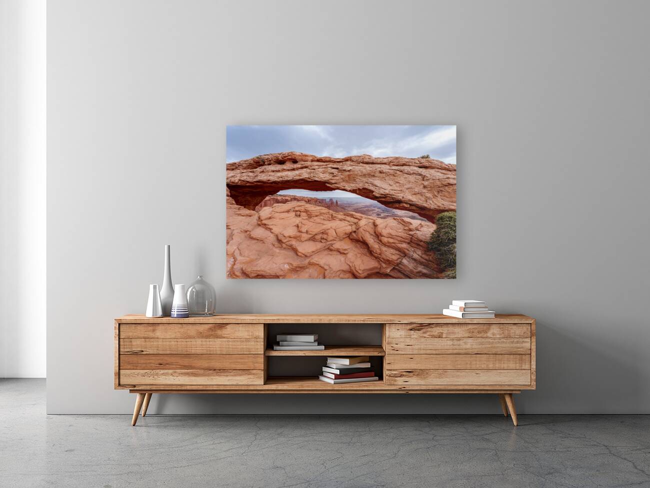 At Mesa Arch Canyonlands Reproduction
