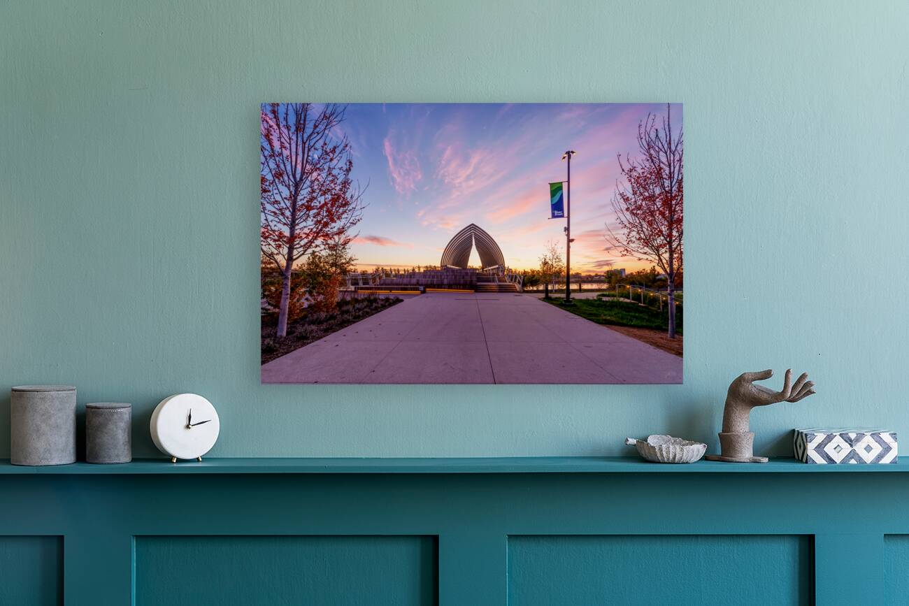 Pink Sunrise At Farnam Pier Reproduction