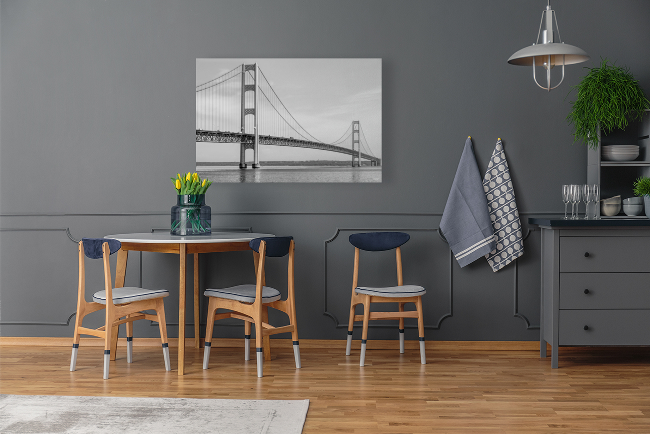 The Mighty Mac Bridge Grayscale Reproduction