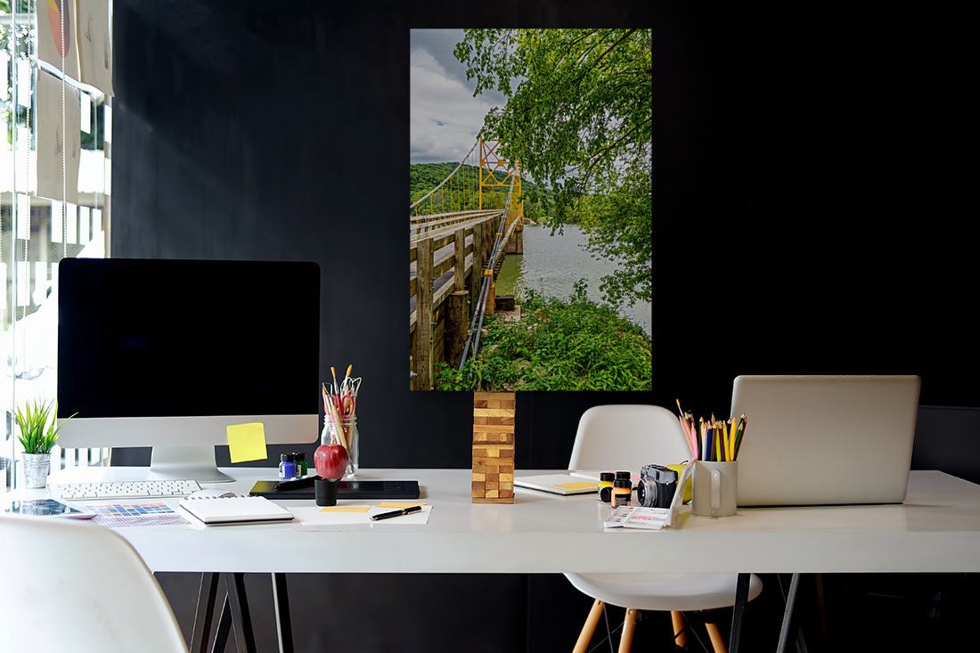 Yellow Beaver Bridge Vertical Reproduction