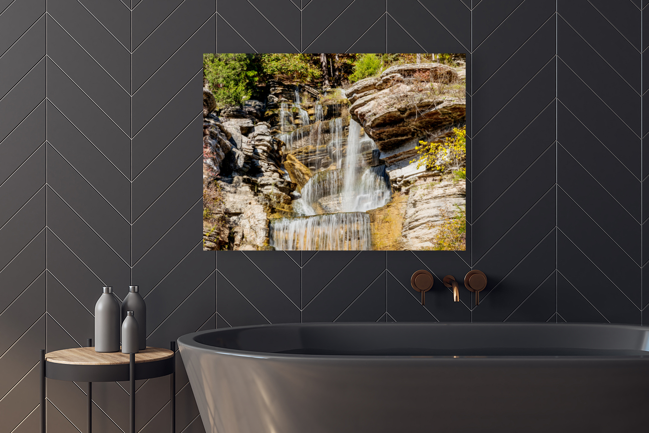 Indian Cliff Falls Top Reproduction