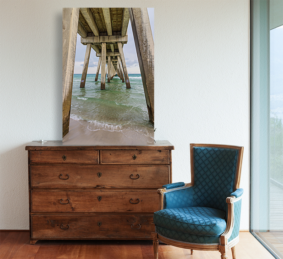 Underneath Navarre Pier Vertical Reproduction