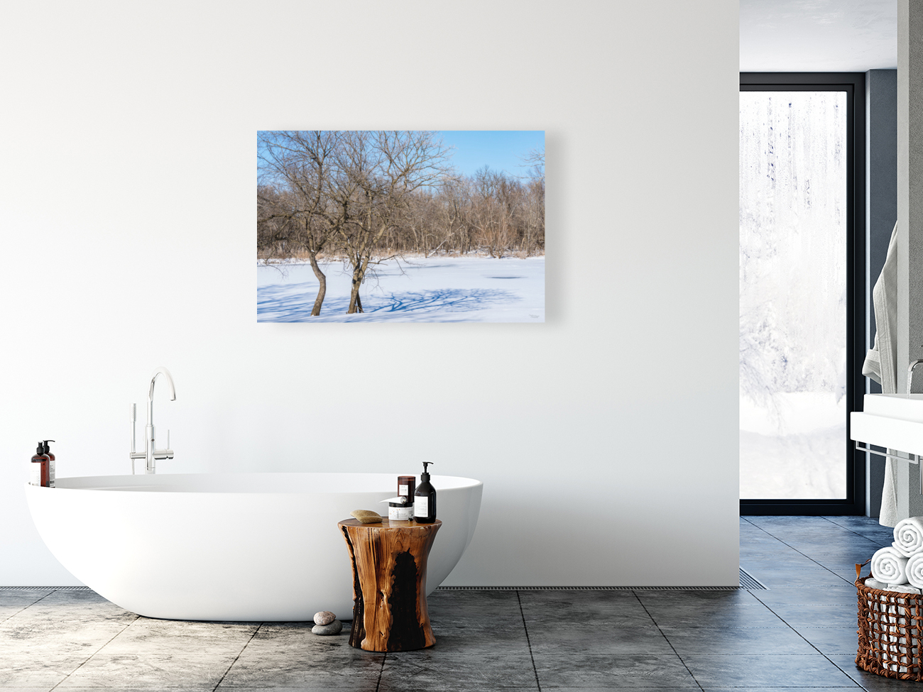 Springfield Crooked Winter Trees Reproduction