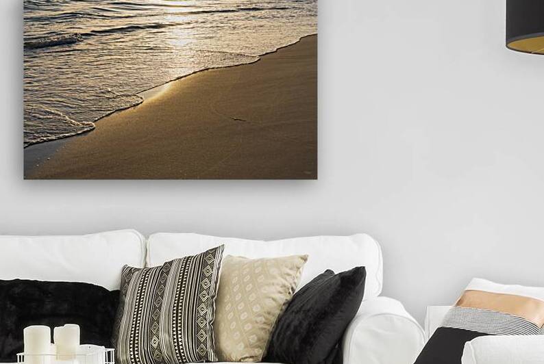 Shimmering Golden Seashore Florida Beach Sunset by Jennifer White