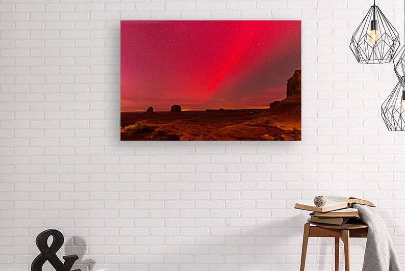 Monument Valley Northern Lights And Stars by Jennifer White