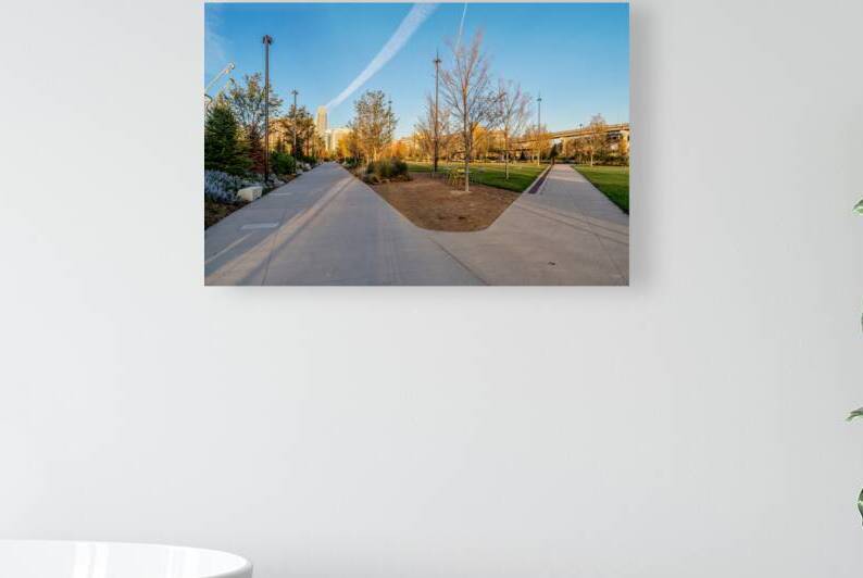 Omaha Riverfront Park Sidewalk Split by Jennifer White