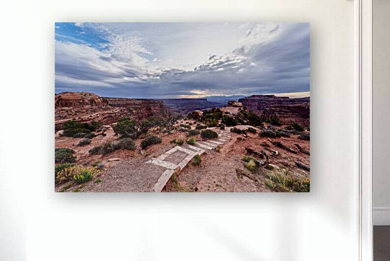 Steps to Shafer Canyon Overlook by Jennifer White