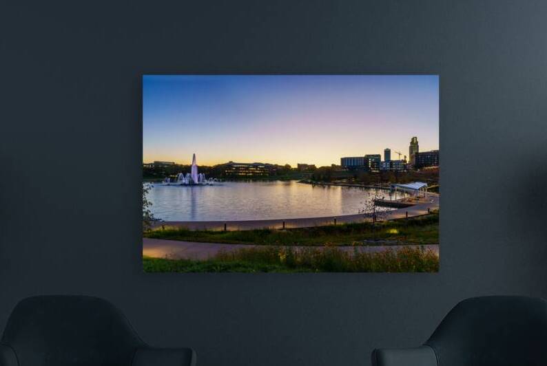 Golden Evening Glow At Heartland Of America by Jennifer White