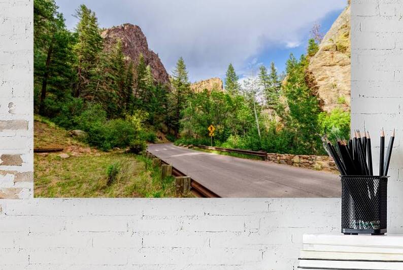Cliffs Along North Cheyenne Canyon Road by Jennifer White