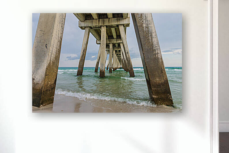 Underneath Navarre Beach Pier by Jennifer White