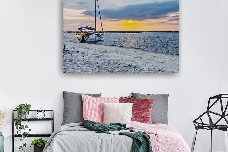 Navarre Florida Sailboat Evening by Jennifer White