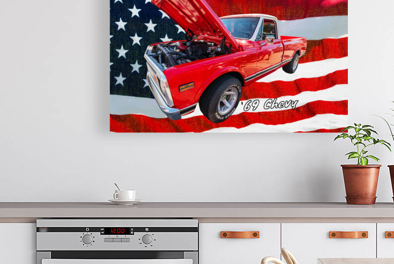 69 Chevy Truck With Text by Jennifer White