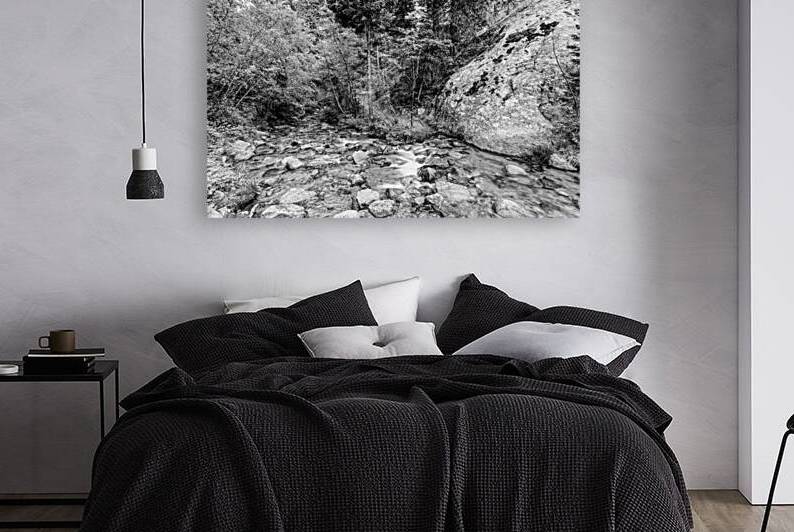 Cheyenne Creek At Helen Hunt Falls Grayscale by Jennifer White