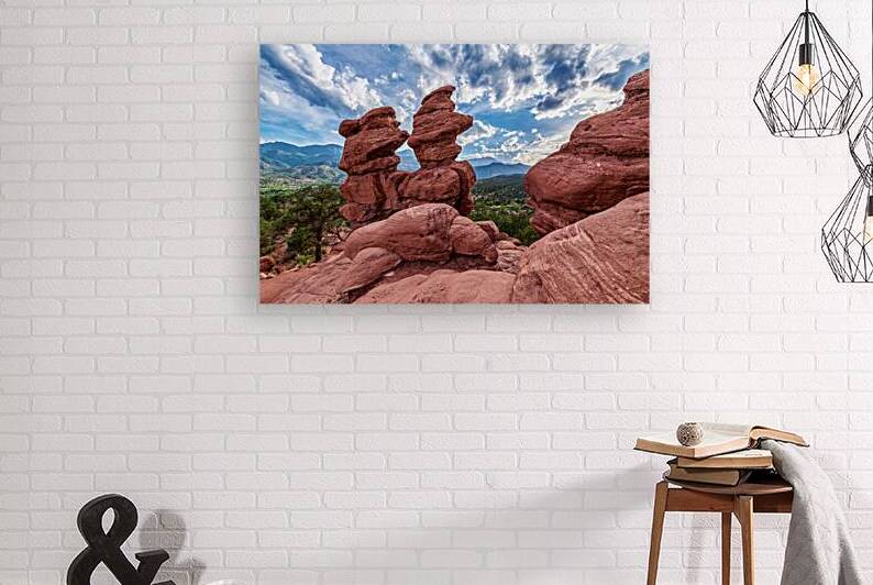 Siamese Twins Rock Formations Evening by Jennifer White