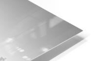 Omaha Riverfront Park Sidewalk Split Grayscale HD Metal print